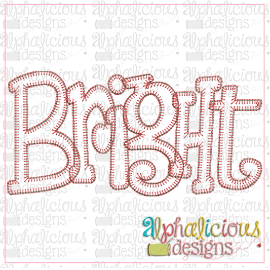 Bright Applique Word-Blanket
