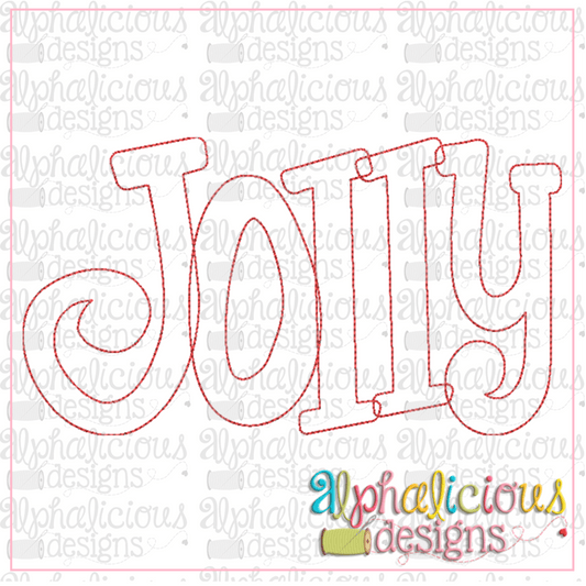 Jolly Applique Word-Triple Bean