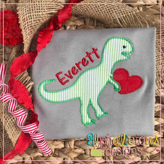 Valentine Dino with Heart-Zig Zag