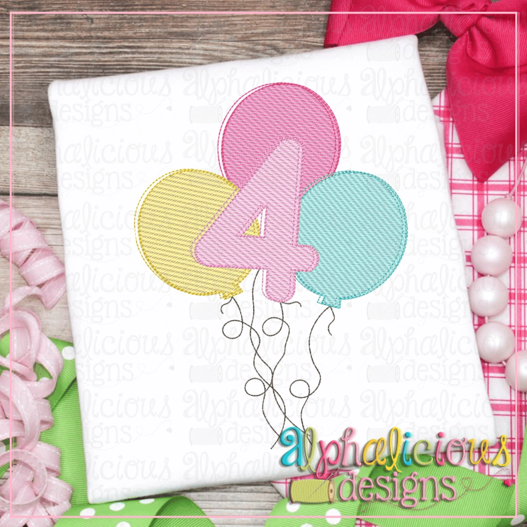 Celebration Balloons Bundle 1-6- Sketch