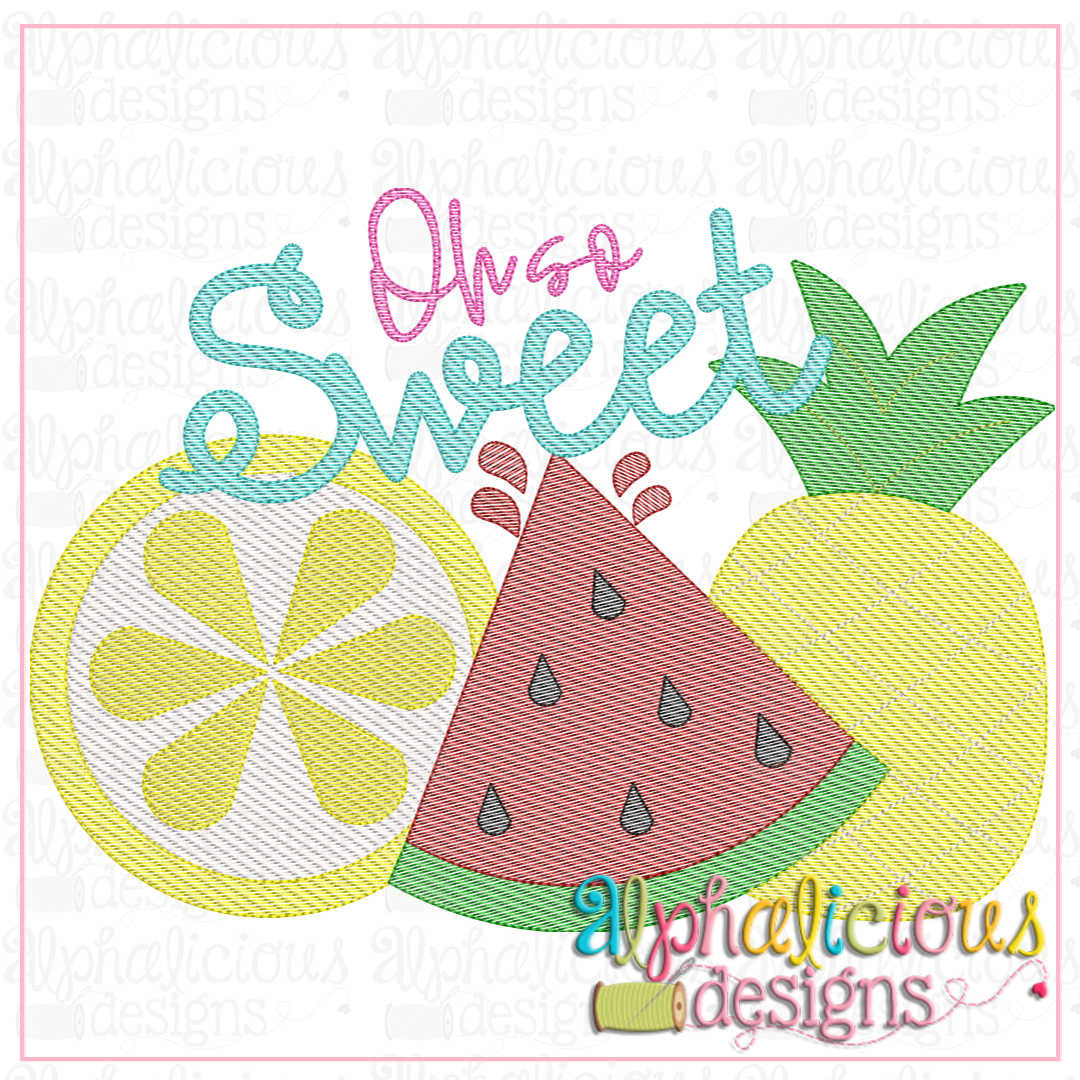 Oh So Sweet Fruit Trio-Sketch