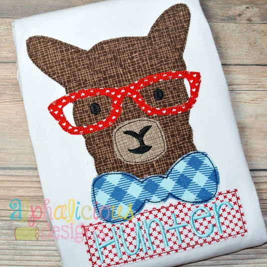 Mr. Llama Applique Design -Triple Bean