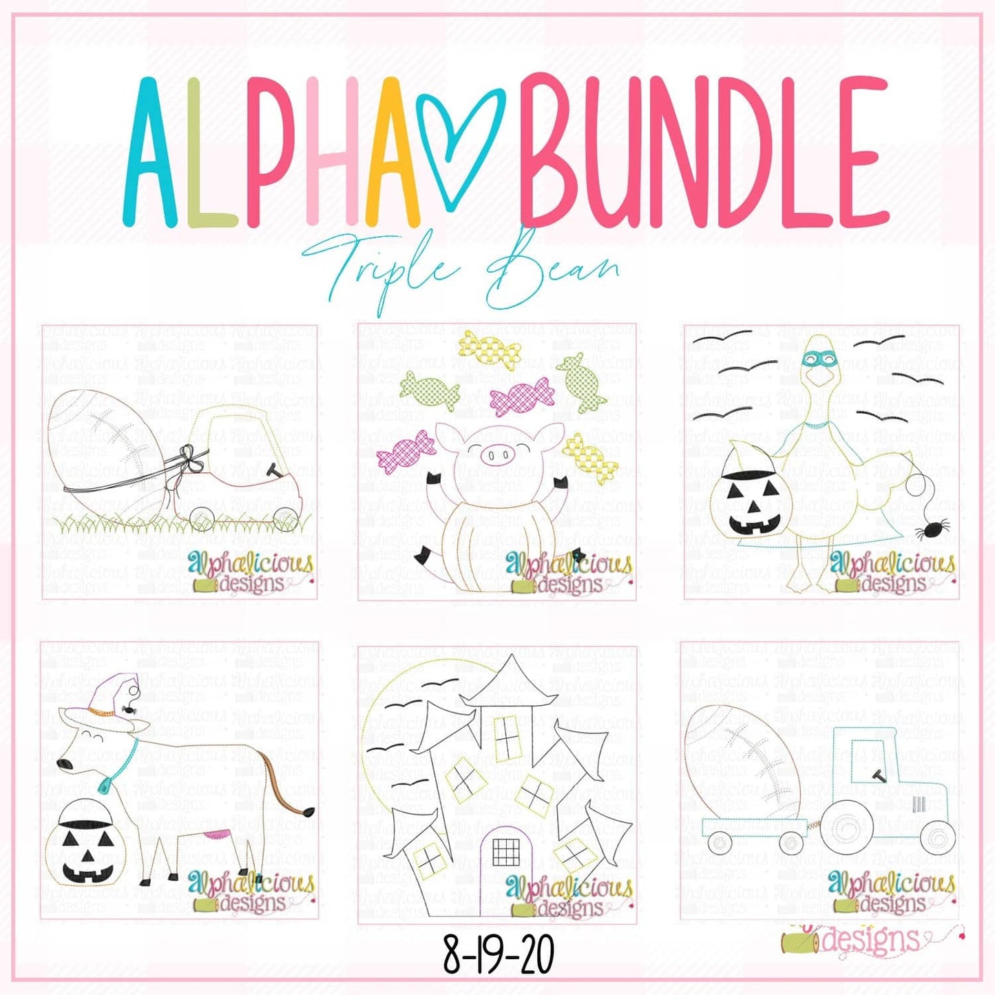 ALPHA BUNDLE-8/19/20 Release-Triple Bean Stitch