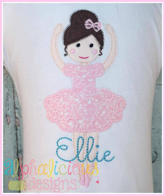 Simply Sweet Ballerina-ZigZag-Applique Design