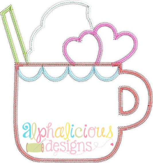 Sweetie Pie Sipper Applique Design- ZigZag