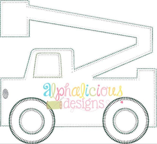 Bucket Truck Applique-Blanket