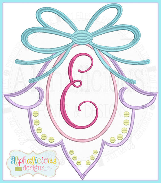 Classic Heirloom Tulip Monogram Frame