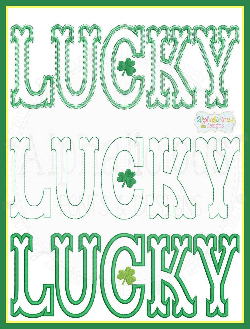 LUCKY Applique