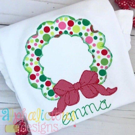 Holiday Cheer Wreath Applique-Blanket