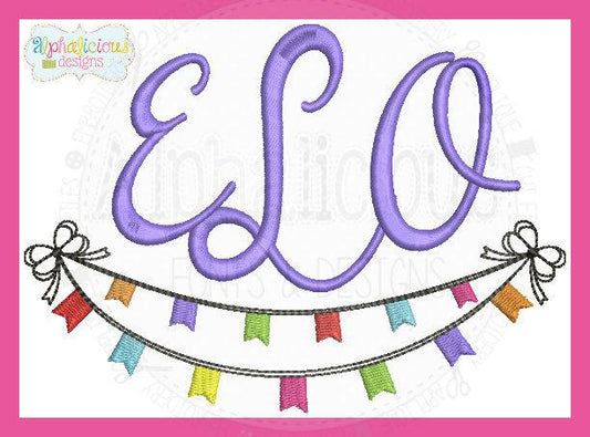 Bunting Monogram Frame