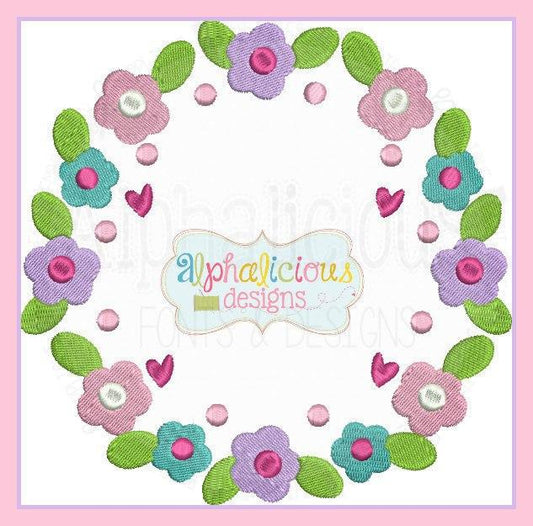 Spring Floral Monogram Frame