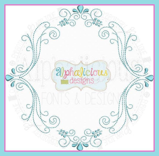 Classic Heirloom Triple Monogram Frame