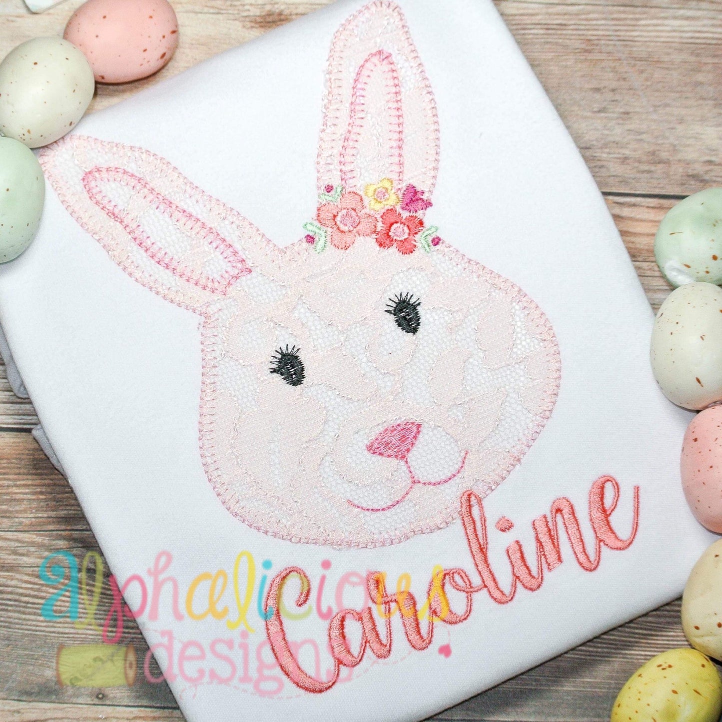 Simply Sweet Floral Rabbit- Blanket