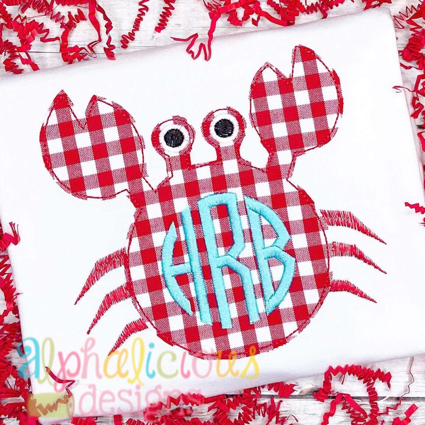 Crab Applique - Triple Bean