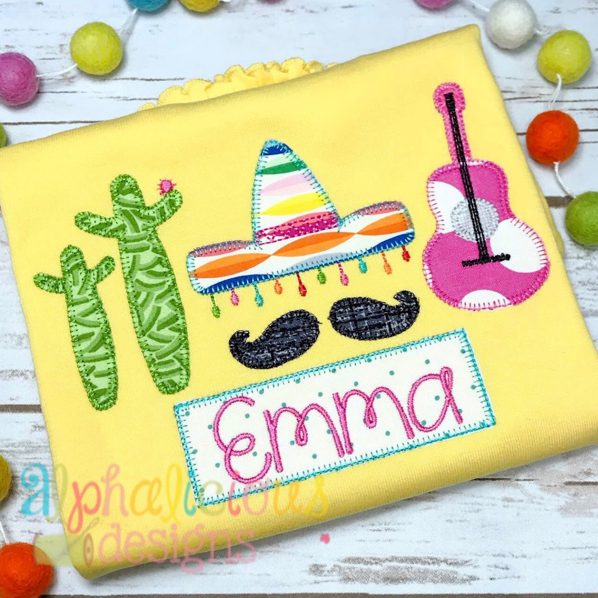 Row Fun Designs Fun Fiesta Three In a Row – Alphalicious Designs