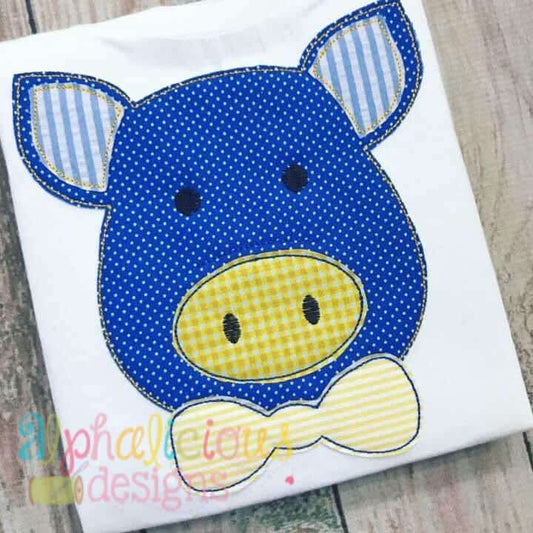 Mr. Pig With Bow Tie- Triple Bean
