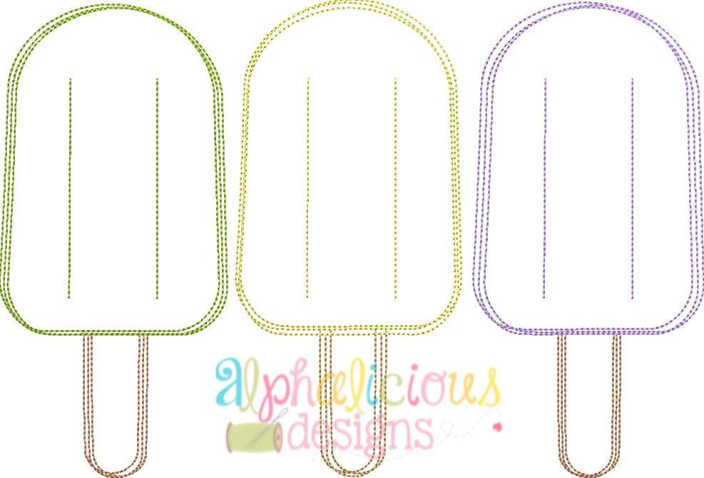 Popsicle Three In a Row - Vintage Scribble