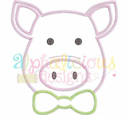 Mr. Pig With Bow Tie- Zig Zag