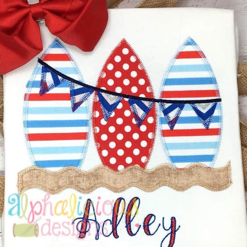 Surf Boards with Bunting- ZigZag