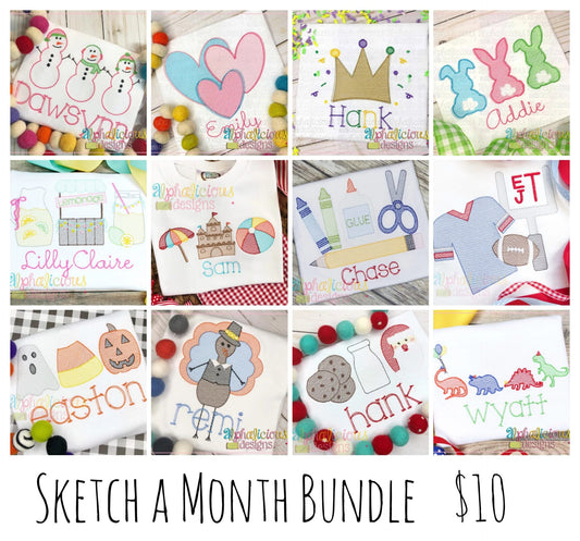 Sketch of the month BUNDLE