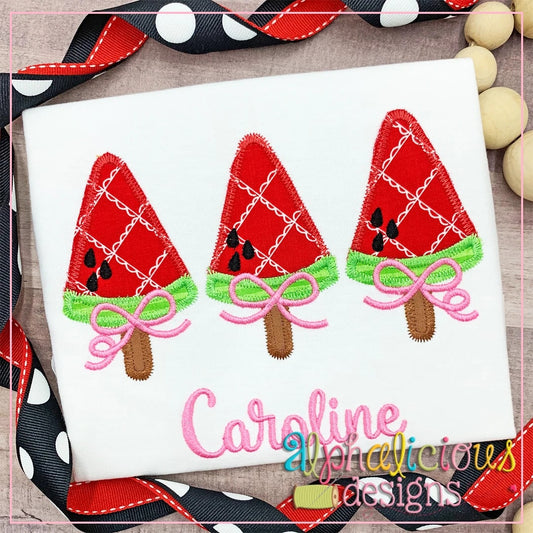 Watermelon on a Stick with Bows-ZigZag