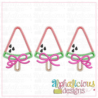Watermelon on a Stick with Bows-ZigZag